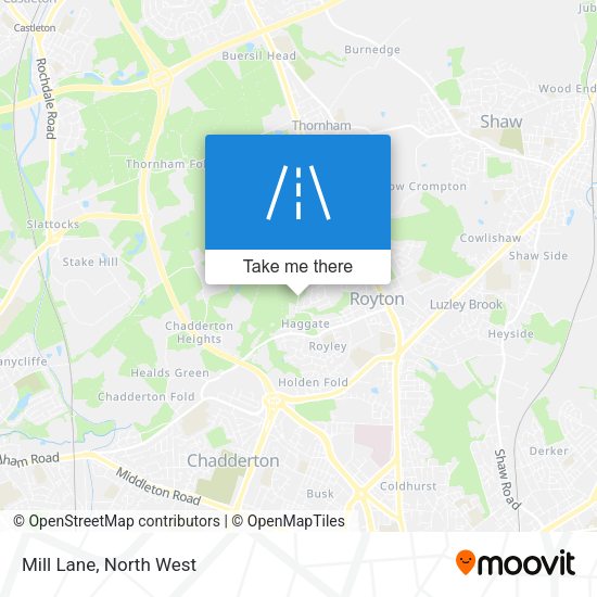 Mill Lane map