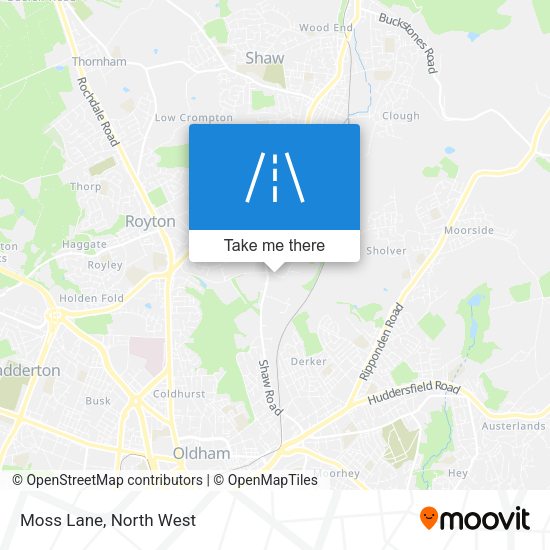 Moss Lane map