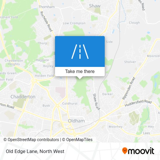 Old Edge Lane map