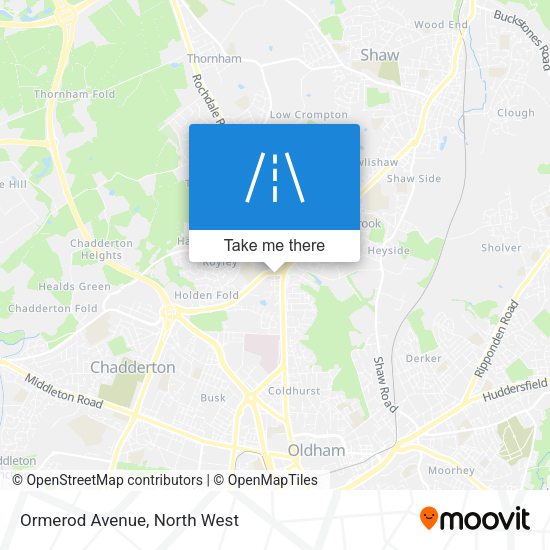 Ormerod Avenue map