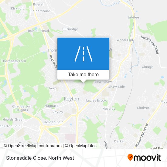 Stonesdale Close map