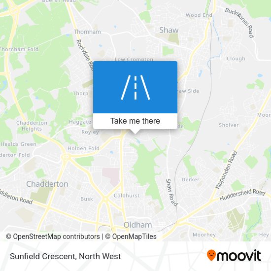 Sunfield Crescent map