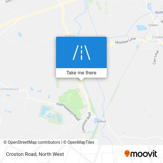 Croston Road map