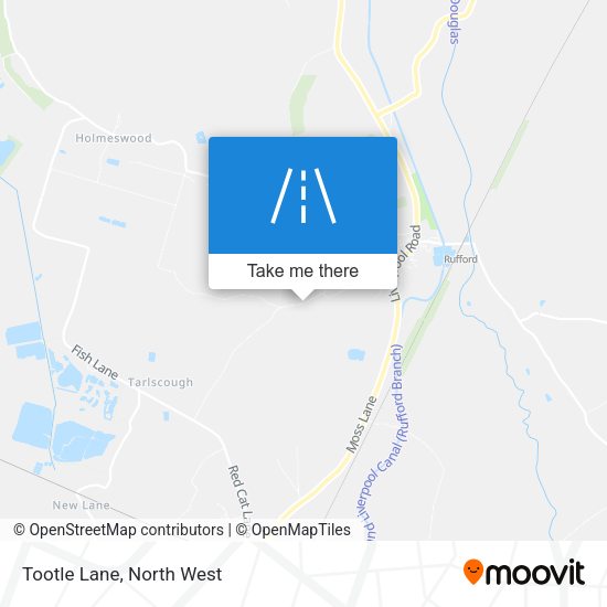 Tootle Lane map