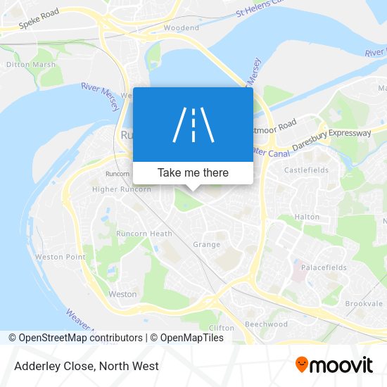 Adderley Close map