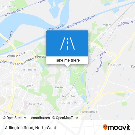 Adlington Road map