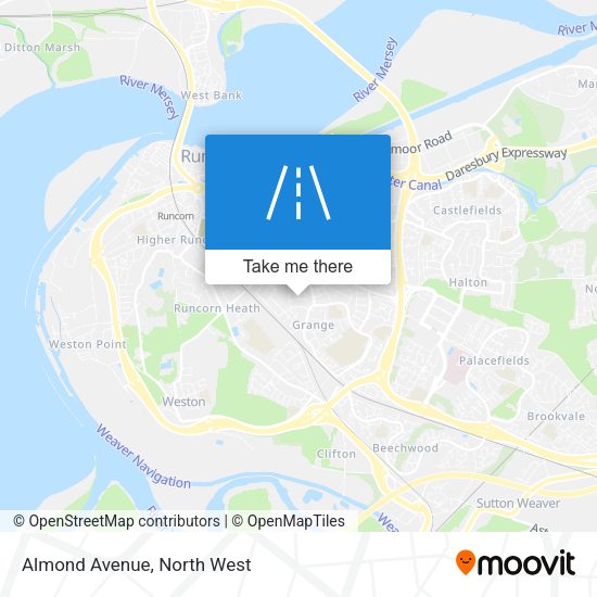 Almond Avenue map