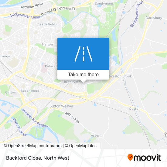 Backford Close map