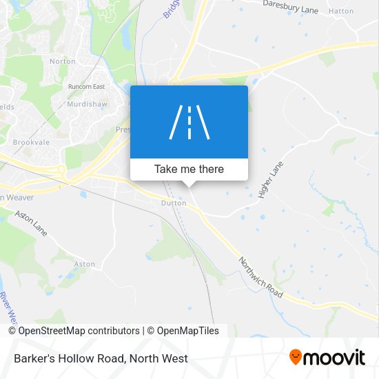 Barker's Hollow Road map