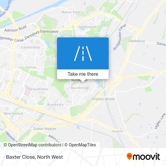 Baxter Close map