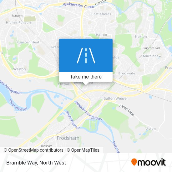 Bramble Way map