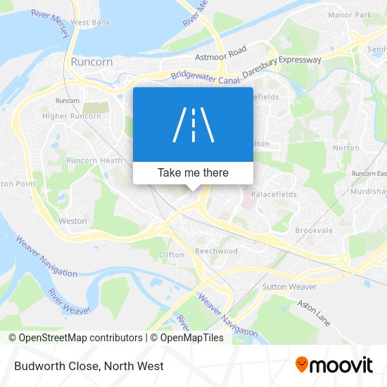 Budworth Close map