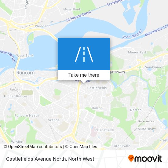 Castlefields Avenue North map