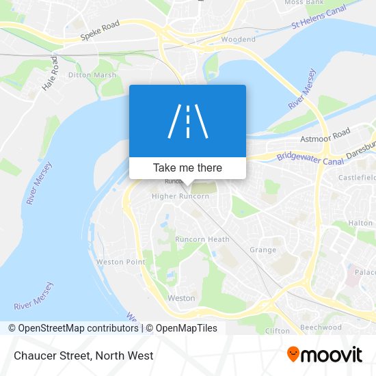 Chaucer Street map