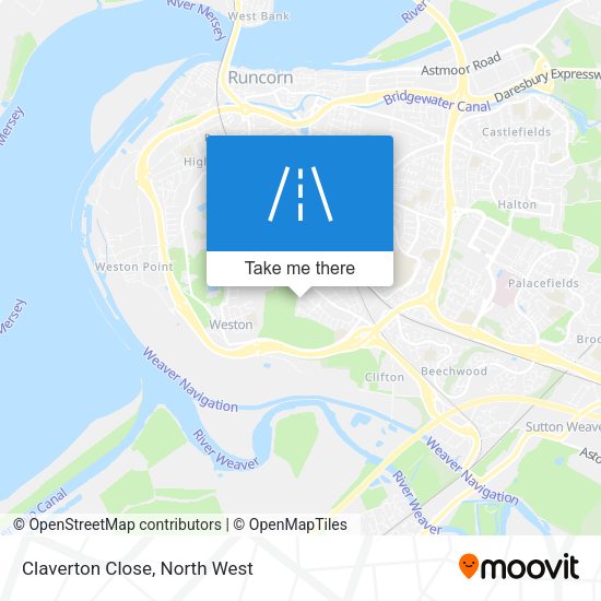 Claverton Close map