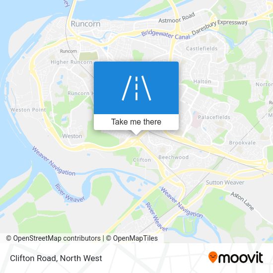 Clifton Road map