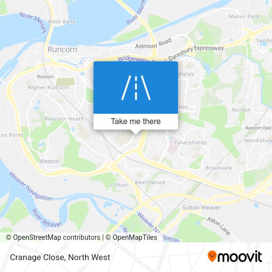Cranage Close map
