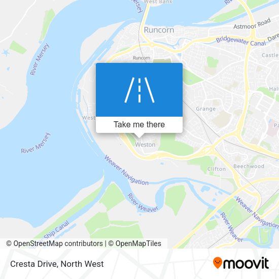 Cresta Drive map