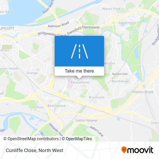 Cunliffe Close map