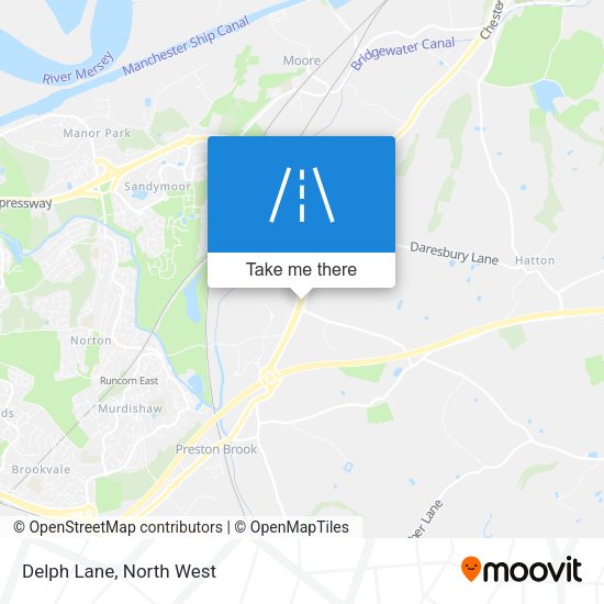 Delph Lane map