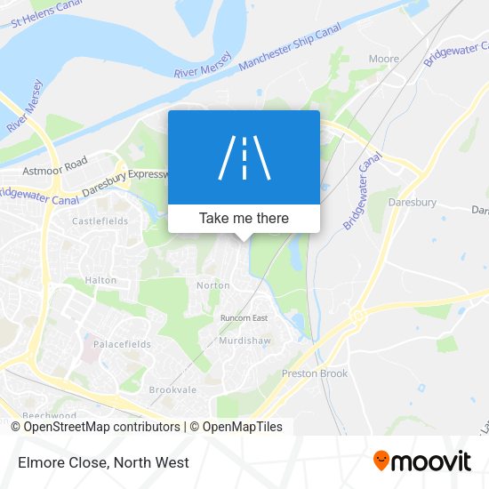 Elmore Close map