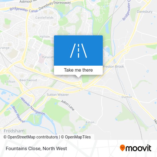 Fountains Close map