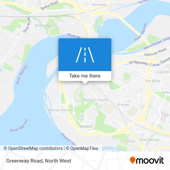 How to get to Greenway Road, Runcorn by bus or train?
