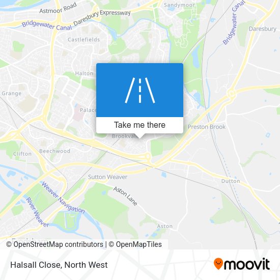 Halsall Close map