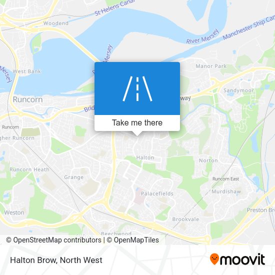 Halton Brow map