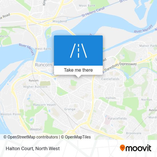 Halton Court map