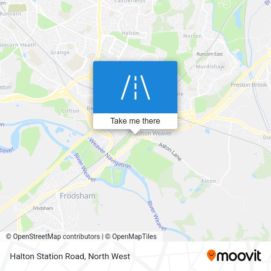 Halton Station Road map