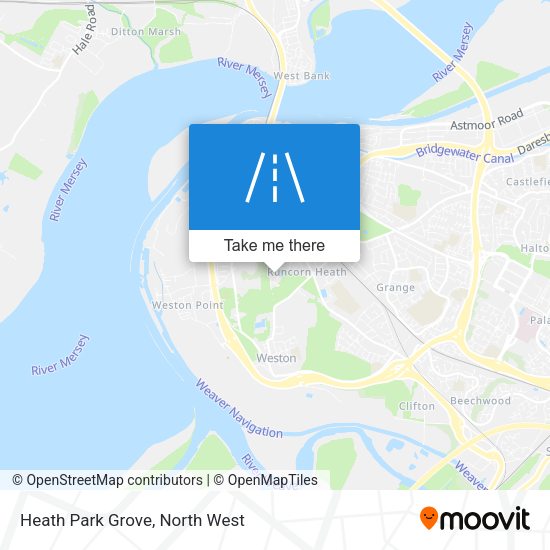 Heath Park Grove map