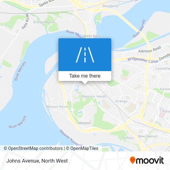 Johns Avenue map