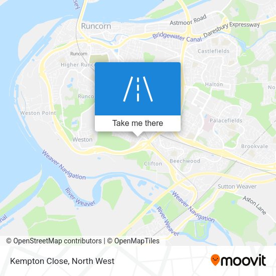 Kempton Close map