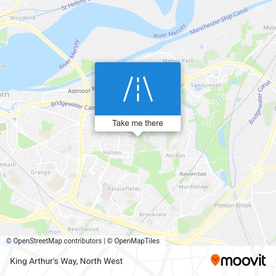 King Arthur's Way map