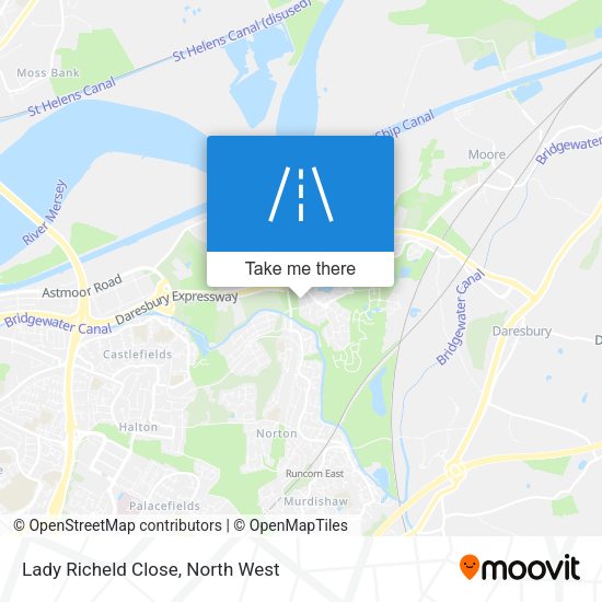 Lady Richeld Close map