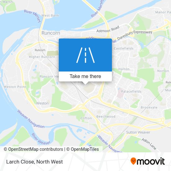 Larch Close map