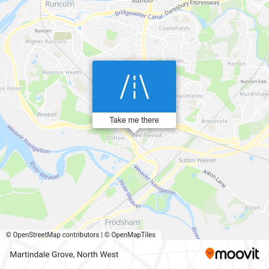 Martindale Grove map