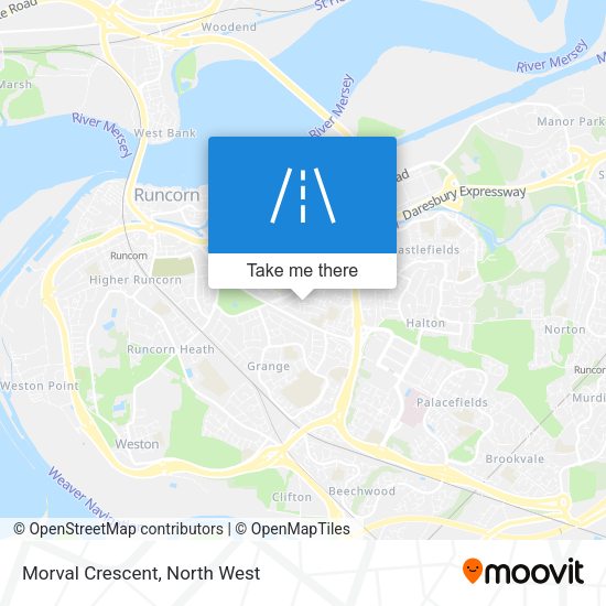 Morval Crescent map