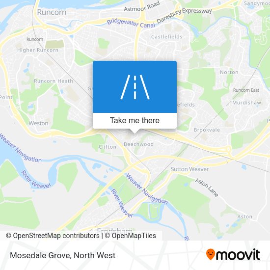 Mosedale Grove map