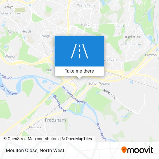 Moulton Close map