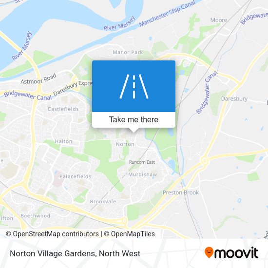 Norton Village Gardens map
