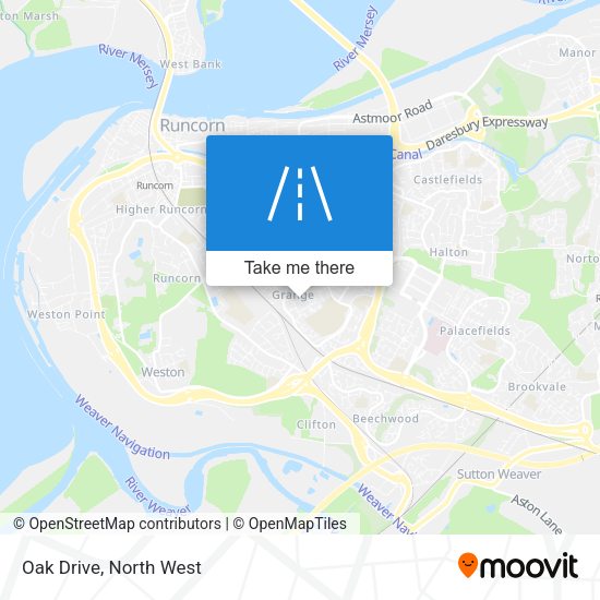 Oak Drive map