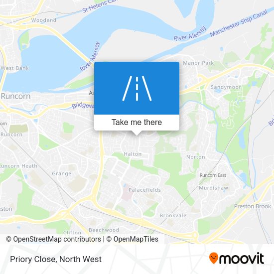Priory Close map