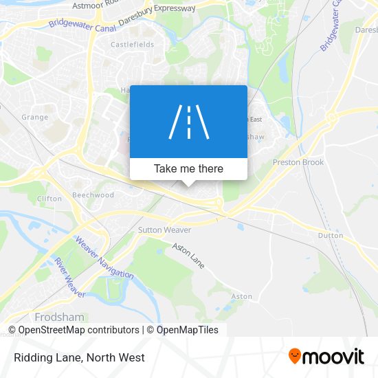 Ridding Lane map