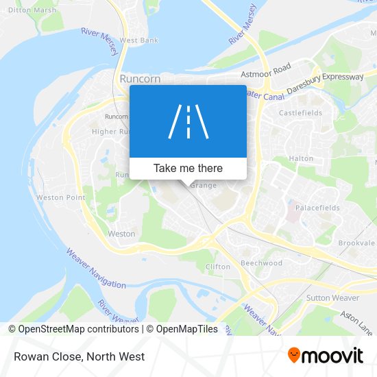 Rowan Close map