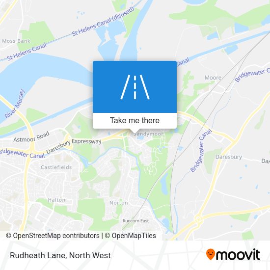 Rudheath Lane map