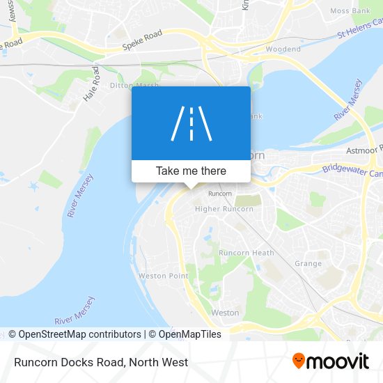 Runcorn Docks Road map