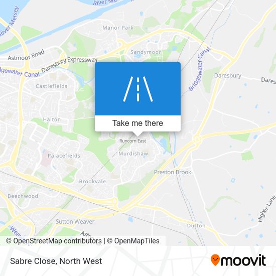 Sabre Close map