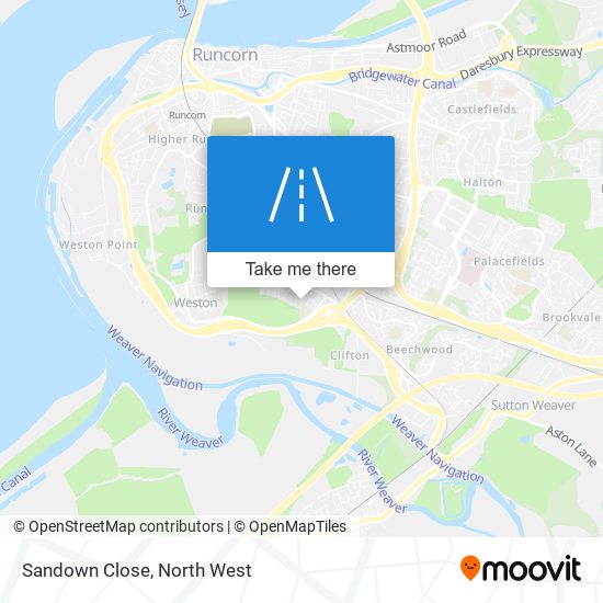 Sandown Close map